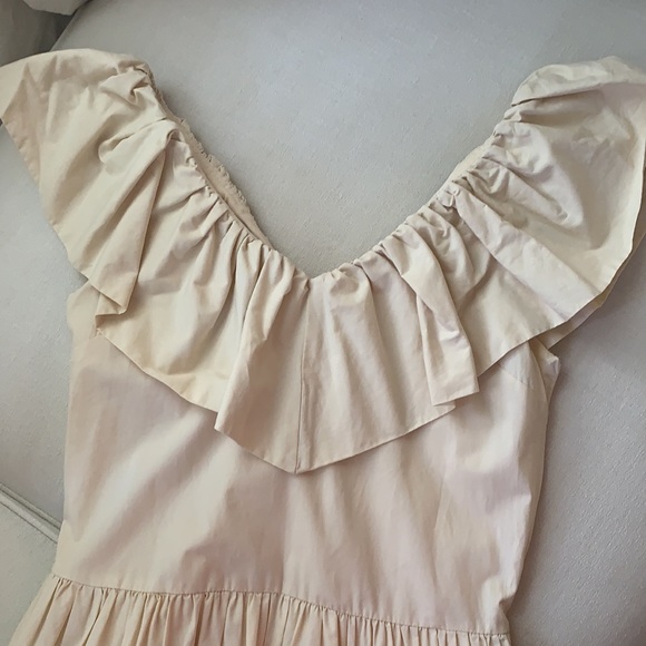 English Factory -Ruffle V-Neck Midi Dress XS - Picture 7 of 12